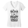 There's This Girl Who Stole My Heart She Calls Me Uncle Women's V-Neck T-Shirt