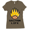saiyan life Ladies Fitted T-Shirt