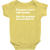 everyone born right handed left handed Baby Onesie