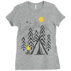 camp fire Ladies Fitted T-Shirt