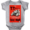 vintage tt race poster, ideal gift or birthday present Baby Bodysuit