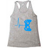 game heart beat Racerback Tank