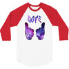 galaxy cartoon hands dope 3/4 Sleeve Shirt