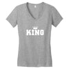King Women's V-Neck T-Shirt