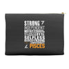 Strong Independent Motivated Pisces Accessory Pouches