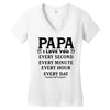 I Love you Papa Women's V-Neck T-Shirt