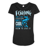 fishing isn't for everyone Maternity Scoop Neck T-shirt