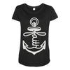 anchored faith (2) Maternity Scoop Neck T-shirt