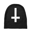 wasted youth inverted cross indie geek swag funny Baby Beanies