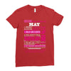 quens are born in may Ladies Fitted T-Shirt