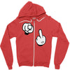 mickey fuck you rouge Zipper Hoodie