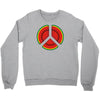 watermelon peace sign Crewneck Sweatshirt