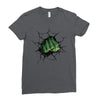Hulk Fist Ladies Fitted T-Shirt