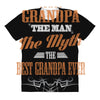 grandpa the man the myth best grandpa ever All Over Women's T-shirt