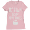 my brain is 90% movie quotes Ladies Fitted T-Shirt