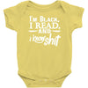 i'm black i read and i know Baby Bodysuit