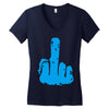 fuck size Women's V-Neck T-Shirt