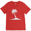palm tree V-Neck Tee