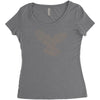 dove typography Women's Triblend Scoop T-shirt