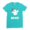 i,m just here for the boos! Ladies Fitted T-Shirt