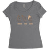 nerd ears Women's Triblend Scoop T-shirt
