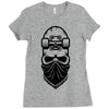 skate skull Ladies Fitted T-Shirt