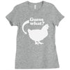 chicken butt Ladies Fitted T-Shirt
