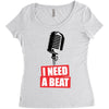 i need a beat Women's Triblend Scoop T-shirt