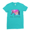 Big Dipper with Galaxy Ladies Fitted T-Shirt