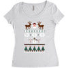 ugly christmas sweater Women's Triblend Scoop T-shirt