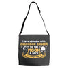 I Love Someone with Childhood Cancer to The Moon and Back to Infinity Adjustable Strap Totes