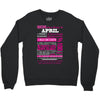 quens are born in april Crewneck Sweatshirt