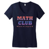 math club hippie hipster Women's V-Neck T-Shirt
