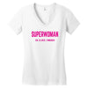 superwoman fighting diabetes Women's V-Neck T-Shirt
