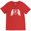 letter f with wings V-Neck Tee