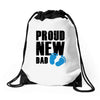 proud new boy Drawstring Bags
