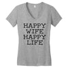 happy wife happy life Women's V-Neck T-Shirt