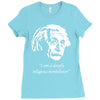 albert einstein's non believer Ladies Fitted T-Shirt