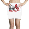 eat sleep bmx repeat Mini Skirts