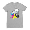 puker printer Ladies Fitted T-Shirt