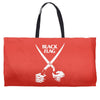 black flag Weekender Totes