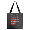 keep moving forward Tote Bags