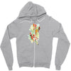 playing koi Zipper Hoodie