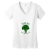 one cheer for broccoli Women's V-Neck T-Shirt