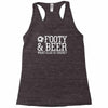 footy &amp; beer what else is there Racerback Tank