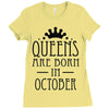 queens are born in october (2) Ladies Fitted T-Shirt