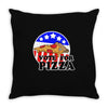 vote for pizza Throw Pillow