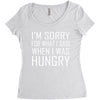 hungry apology Women's Triblend Scoop T-shirt