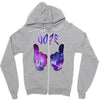 galaxy cartoon hands dope Zipper Hoodie