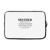 mother defined mothers day Laptop sleeve